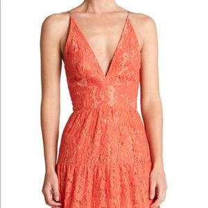 Dress the Population Melina lace gown!